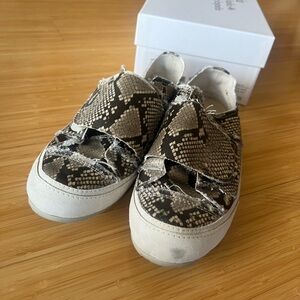 Pedro Garcia Snake Print Sneakers